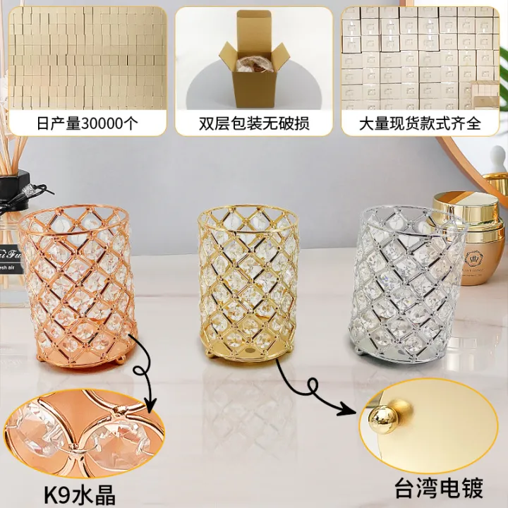 Nail%20art%20pen%20holder%20crystal%20glass%20storage%20box%20European%20and%20American%20desktop%20barrel%20fashion%20makeup%20brush%20round%20ornaments%20wholesale%20-%20Image%204