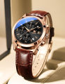 OLEVS 2872 Analog Men's Watch Waterproof Sport Leather. 