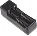 3.7V 18650 Universal Double Li-ion Rechargeable Battery Charger ABS material Input: AC100-240V 47-63Hz.