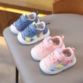 Baby single shoes autumn 0 one and a half years old 1 soft soled baby toddler shoes non-slip boys' shoes women's small breathable mesh shoes.