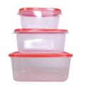 Food Storage Box 3 pieces Set 2500ml, 1500ml, 750ml- multicolor.