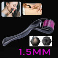 Titanium Derma Roller - Black & Purple (1.5mm). 