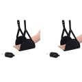 PDTYMWNG 2X Ergonomic Foot Rest, Travel Footrest Airplane Leg Rest Flight Foot Hammock Carry-on und er Desk Accessories.