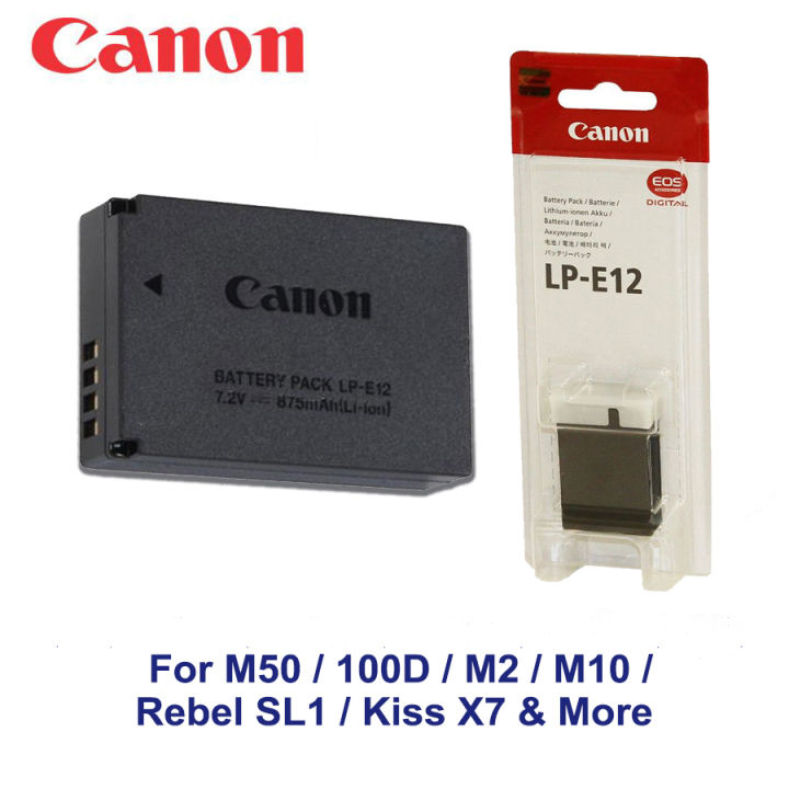 Canon%20LP-E12%20Battery%20Pack%20For%20M50/%20M100%20/%20M2%20/%20Kiss%20X7%20/%20Rebel%20SL1%20DSLR%20Camera%20-%20Image%202