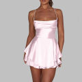 Women Satin Silk Cami Dress. 