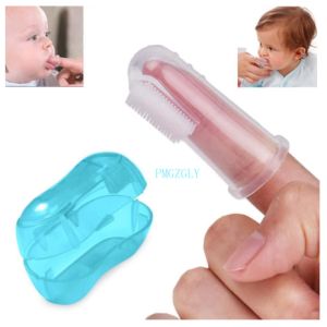 . Baby Finger Toothbrush With Box Silicone Infant Tooth Brush Rubber Cleaning Soft Finger Training Toothbrush Pet Toothbrush
