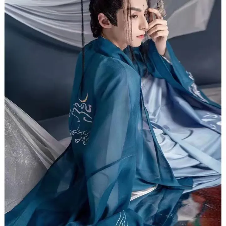 Han%20Chinese%20Clothing%20for%20Men%20Style%20Fairy%20Style%20Large%20Size%20Ancient%20Costume%20Handsome%20Ancient%20Style%20Chivalrous%20Scholar%20Student%20Summer%20Business%20Attire%20-%20Image%205