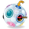 Rainbow Ball Magic Cube Fidget Toy Puzzle Magic Rainbow Ball Puzzle Fun Fidget.