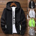 Men/Women Waterproof Windbreaker Jacket Hoodie Casual Sports Outwear Coat. 