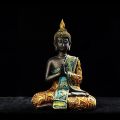Buddha Statue Large Thailand Buda Buddha Sculpture Green Resin Hand Made Buddhism Hindu Fengshui Figurine Meditation Home Decor.