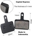 Hydraulic oil break 2 Pcs Bike Brake Pads (Semi Metallic Pads)bicycle brake shoe. 