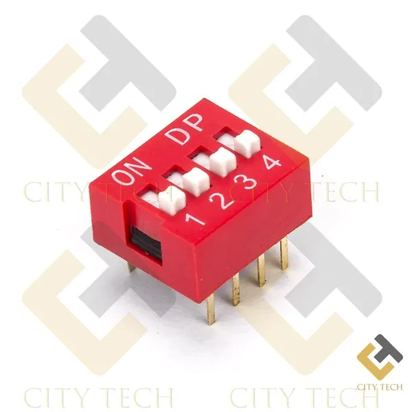 3Pcs%204%20Position%20DIP%20Switch%202.54mm%20Pitch%20Horizontal%20DIP%20Switch%20Four%20Positions%20Piano%20Type%20Dial%20DIP%20Slide%20Switch%20For%20Electronics%20Circuit%20PCB%20-%20Image%206