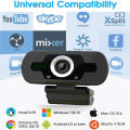 1080P HD Webcam with Microphone USB Webcams Pro Streaming Camera For PC. 