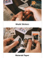 RHS Online 200PCS Retro Basic Material Paper Set Vintage Stickers Memo Album Journal Planner Diary Scrapbooking Sticker.