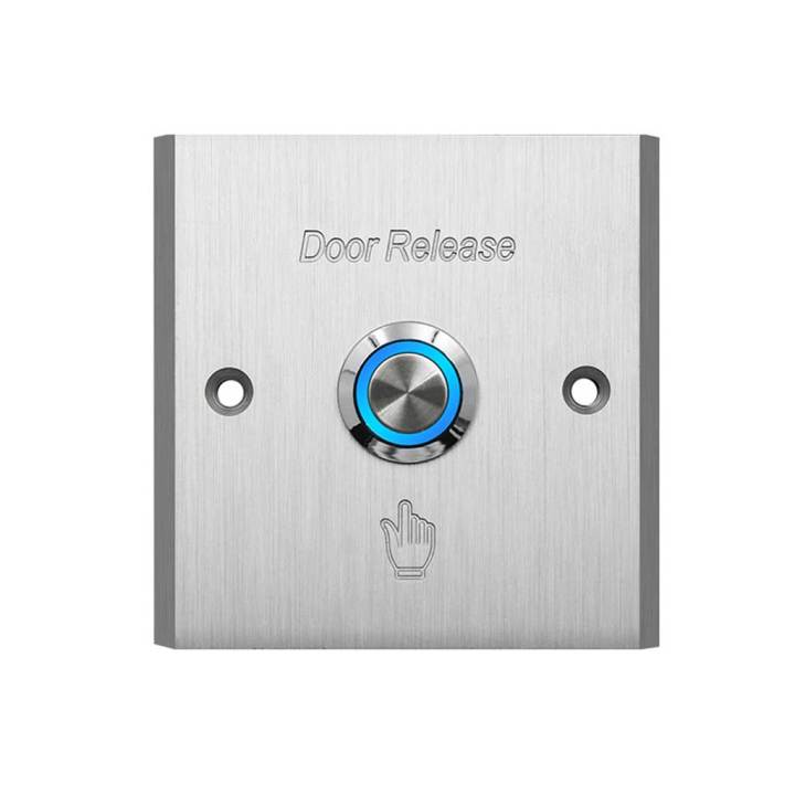 Metal Push Button for Access Control System and Door Unlock/Door Release/ Exit Button Switch Wall Push Button Flush Mounted Wired Release Switch