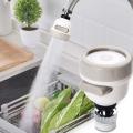 Movable Kitchen Tap Head | 360° Rotatable Water Spray ABS Sink Faucet Spray Head Tap | Splash Filter Water Saving Pressurization Nozzle Bubbler Connector | 3 Modes Adjustment.