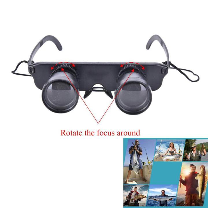 3x28 Magnifier Glasses Style Outdoor Fishing Optics Binoculars