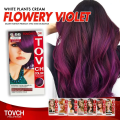 Tov CH Hair Color Cream 80ml*2 White plants cream Flowery Violet 6.66.
