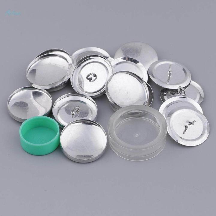 10 Set Machine Press Button Cloth Button Base Semi-finished Craft DIY 30mm 1