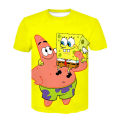 Starfish manga graphic t shirts baby t-shirt y2k t-shirts soft round neck t-shirt tops 3d printing oversized t-shirt sponge.