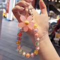 1Pc Colorful Flower Beaded Mobile Phone Charm Strap Chain Lanyard Women Girl Jewelry Phone Holder Beads Pendant Cherry Super Store. 