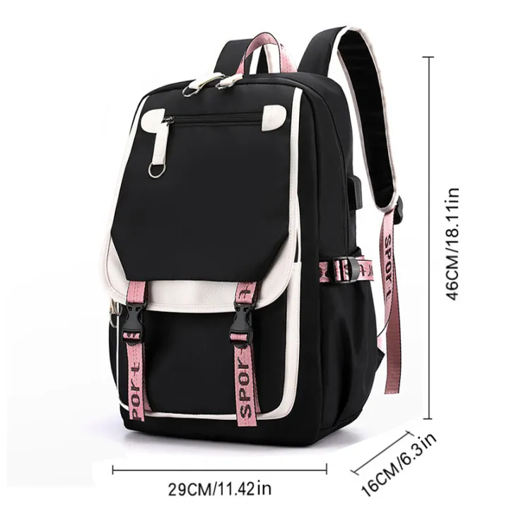 Anime%20Kuromi%20Backpack%20USB%20Patchwork%20Girl%20Boy%20Black%20Purple%20Schoolbag%20Kawaii%20Student%20School%20Bag%20Computer%20Large%20Mochilas%20Gift%20-%20Image%202