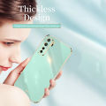 Luxury 6D Plating Soft Casing Silicone Square Frame Phone Case For Huawei Nova 7 se Phone Case Shiny Bling Back Cover Coque.