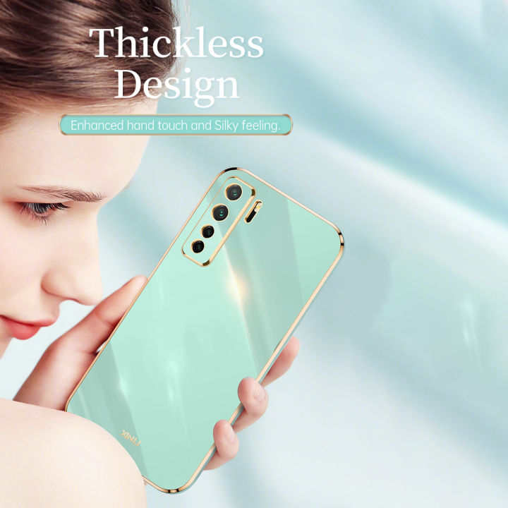 Luxury%206D%20Plating%20Soft%20Casing%20Silicone%20Square%20Frame%20Phone%20Case%20For%20Huawei%20Nova%207%20se%20Phone%20Case%20Shiny%20Bling%20Back%20Cover%20Coque%20-%20Image%204