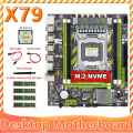 X79 Motherboard+E5 2640 V2 CPU+4X4GB DDR3 1600Mhz REG ECC RAM Memory+SATA Cable+Switch Cable+Thermal Grease M.2 NVME. 