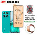 For Honor X8C Ceramic Frosted Soft Film Honor X7C X6B X7B X8B Honor 200 Smart Screen Protector 3 in 1 Camera Lens Protector. 