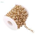 Round Link Chain 8mm Width Aluminum with Spool Roll for Jewelry Making DIY Accessories. 