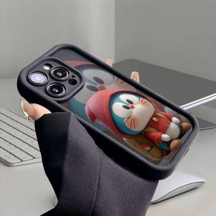 Cellphone%20Case%20For%20iPhone%2011%2012%2013%2014%20PRO%20MAX%2012%2013%20MINI%20Phone%20Casing%20Angel%20Eyes%20Cartoon%20Doraemon%20Cute%20Soft%20Popular%20Matte%20Full%20Protection%20Anti-falling%20TPU%20Back%20Cover%20Shockproof%20-%20Image%204