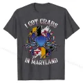 I Got Crabs In Maryland Day Blue Crab T-Shirt Cotton Casual Tops Shirts Slim Fit Men T Shirt. 