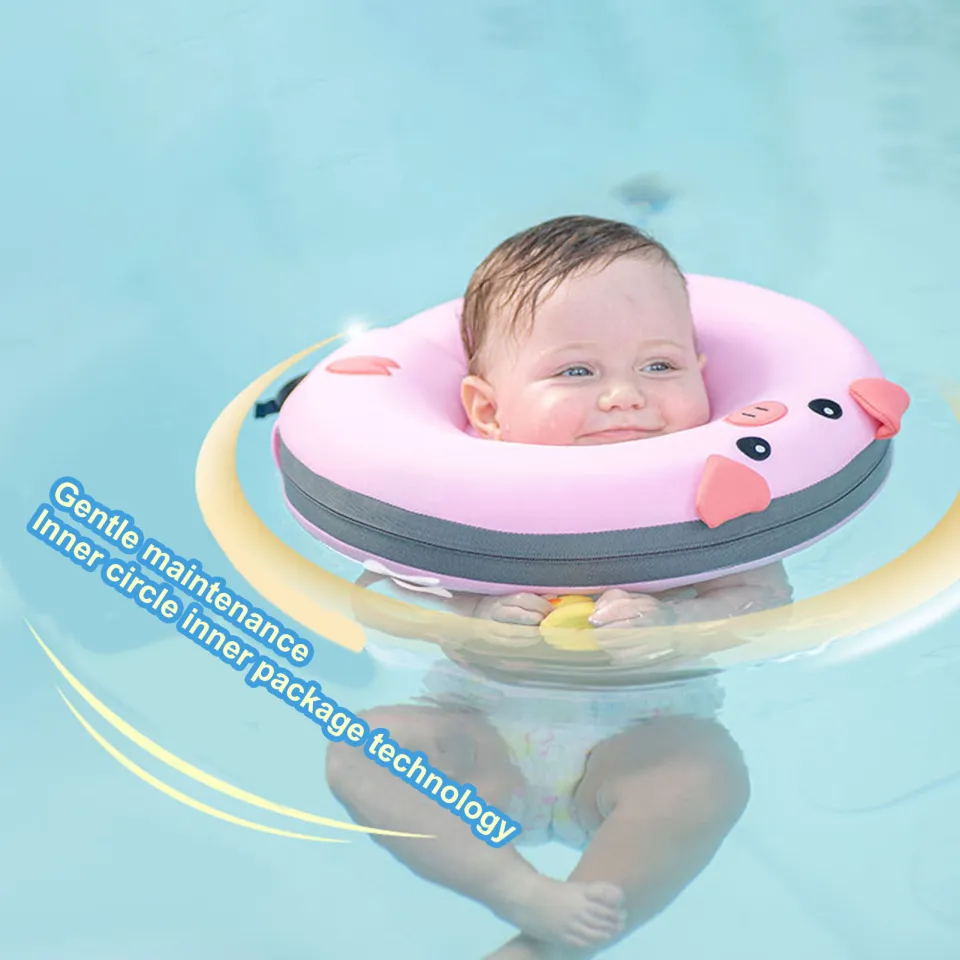 Boys Girls Float Ring Adjustable Non inflatable Baby Swim Neck Float for 0 6 Months Anti overturn Ring for Boys Girls Summer Swimming Pool Essential Babies Swimming Ring Daraz .bd