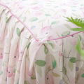 Cilected 100% Cotton Korean Fashion Small Floral Bed Skirt Home Bedding Decoration Cute Princess Wind Bedspread Sheet Cover. 