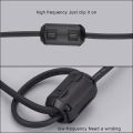 40 Pieces Clip-On Ferrite Ring Core RFI EMI Noise Suppressor Cable Clip for 3mm/5mm/7mm/9mm/13mm Diameter Cable, Black.