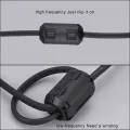 40 Pieces Clip-On Ferrite Ring Core RFI EMI Noise Suppressor Cable Clip for 3mm/5mm/7mm/9mm/13mm Diameter Cable, Black. 