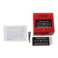 AC 250V/12V DC 12V Resettable Manual Call Point Fire Alarm Pull Station & AC 220V 100mm Schools Fire Alarm.
