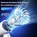 Turbo Mini Fan Household high-power high-speed 100 gear handheld fan.