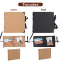 DIY 60 Pages Photo Album Kraft Paper Scrapbook Multifunction Picture Book Scrapbooking Albums Crafts Commemorative Birthday Gift Amour zii.