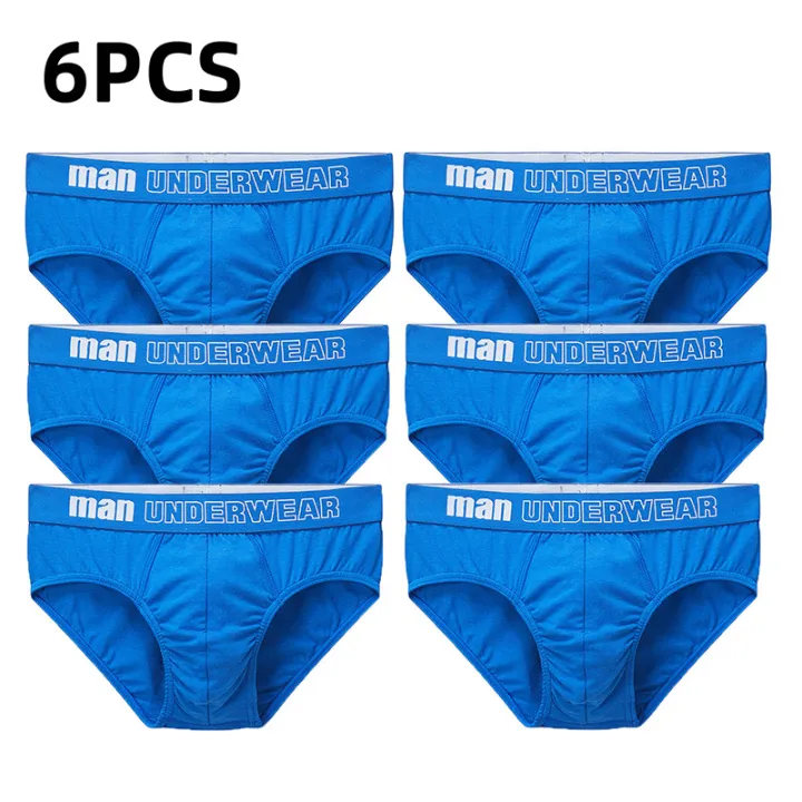 BataBata%206PCS/Lot%20Men's%20Cotton%20Briefs%20Comfortable%20Male%20Briefs%20Breathable%20Underwear%20Cheeky%20Panties%20Solid%20Color%20Man%20Underwear%20Homewear%20Gift%20-%20Image%207