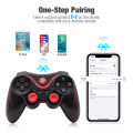 X3 Wireless Bluetooth Game Controller for PC Mobile Phone Android IOS TV BOX Tablet Joystick Gamepad Joypad Holder Kids Gift. 