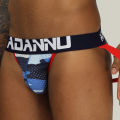 (1 Pieces) Letter Mesh Men Underwear thongs Mens Jockstrap Thongs And G strings Quick Dry Splice Innerwear AD186.
