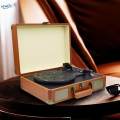 Record Player Retro Record Player Wood Vinyl Player Phonograph With Speakers 3 Speeds For Bar Entertainment Home Office Decoration.
