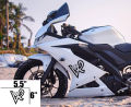 Bike Decal Sticker -  46 VR ( Waterproof & Premium quality)/ Bike Sticker Gallery. 
