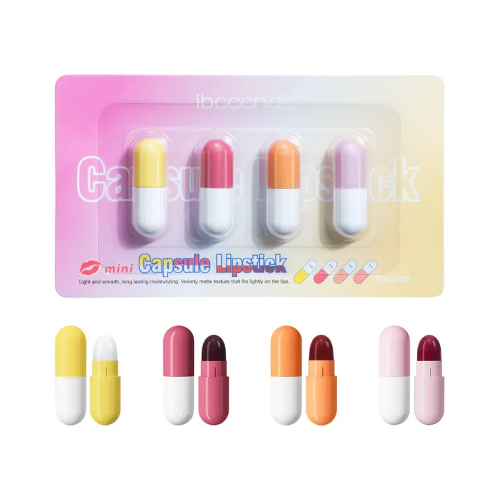 ibcccndc%20Capsule%20Lipstick%204-Pack%20Lipstick%20Set%20Gift%20Box%20Easy%20to%20Color,%20Matte%20Mini%20Lipstick,%20Lipstick%20Cross-border%20-%20Image%205