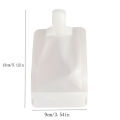 Outdoor_Portable_Travel_Fluid Makeup_Plastic Packing_Bag Transparent_Clamshell. 