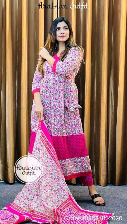 New Exclusive Readymade Dress Three Piece For Women Daraz .bd