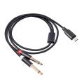 USB C To Dual 6.35Mm Audio Stereo Cable Type C To Dual 6.35Mm ,1Meters.