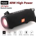 40W TG BoomBox High Power Waterproof Bluetooth Speaker Portable Sound Column Computer Subwoofer Radio Music Center Caixa De Som.